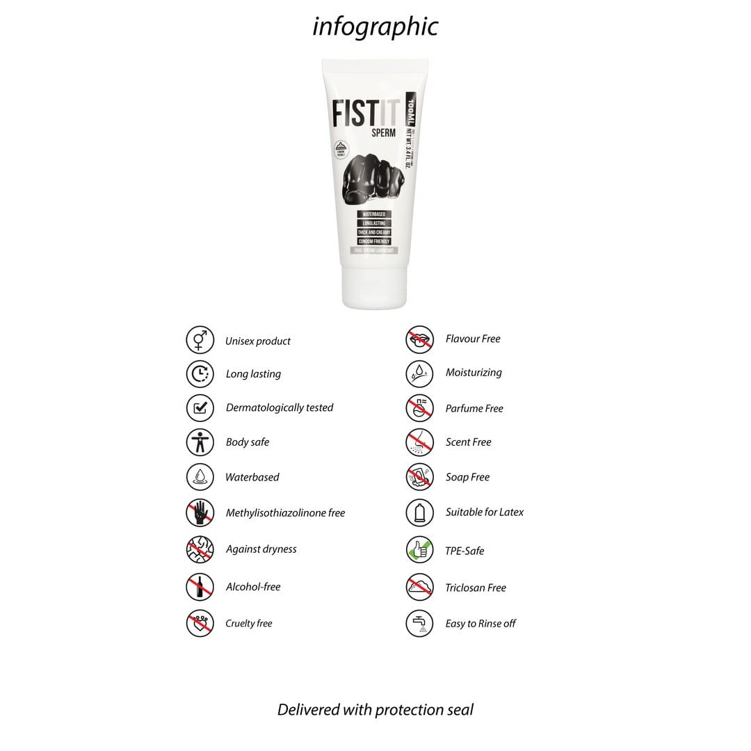 Fisting Anal Gleitgel Sperma-Optik Weiß 100 ml