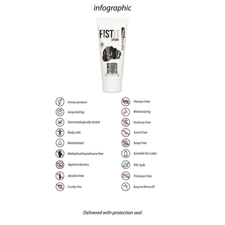 Fisting Anal Gleitgel Sperma-Optik Weiß 100 ml
