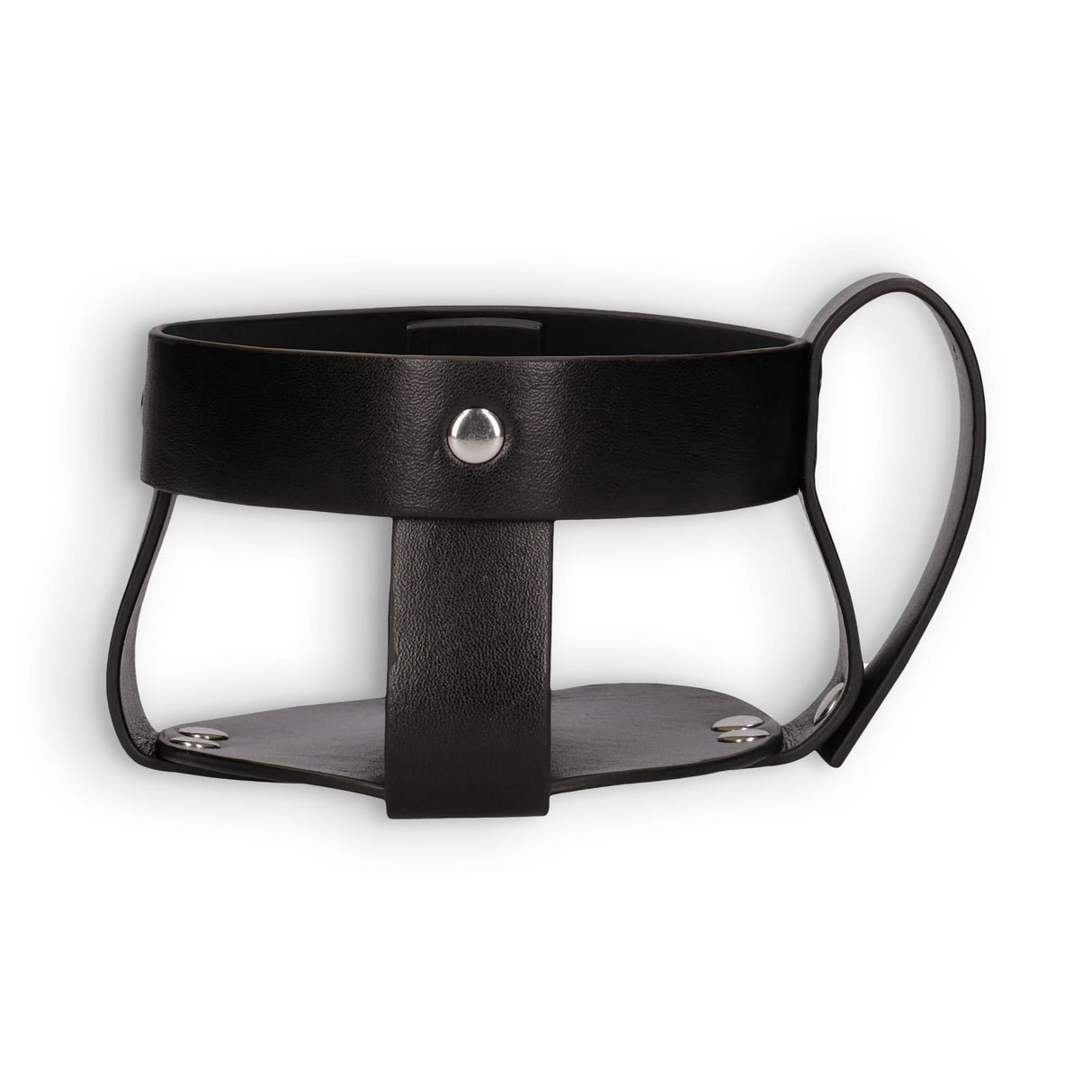 Fisting Anal Gürtelhalter für Gleitgel Schwarz Ø 10,5 cm