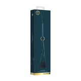 Flogger Ouch aus PU-Leder mit Metallring Petrol 70 cm – Ansicht 3