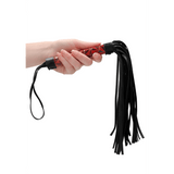 Flogger Ouch aus Vinyl in Schwarz und Bordeaux 38,5 x Ø 2,3 cm – Ansicht 10