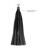Flogger Ouch mit Strasssteinen Schwarz 33 x 3 cm – Ansicht 5