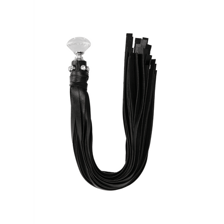 Flogger Ouch mit Strasssteinen Schwarz 33 x 3 cm – Ansicht 4