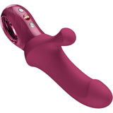 Rabbit-Vibrator Bi Stronic Curve Thrusting Rabbit Pulsators Wine Red Transparent.1