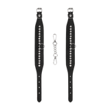 Fußfesseln Ouch mit Strasssteinen 35 cm Schwarz – Ansicht 5