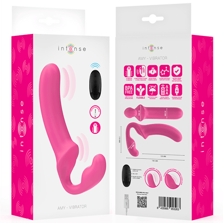 G-Punkt-Vibrator Amy Doppelvibrator Rosa Fernbedienung 20 x 3 cm