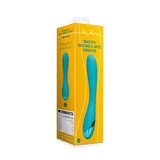 G-Punkt-Vibrator aus Silikon glatt Türkis 14 x 3,5 cm – Ansicht 2