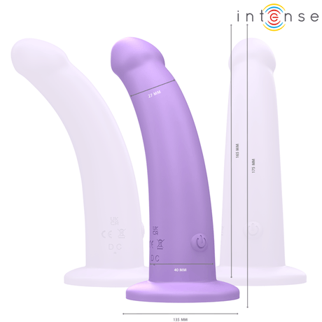 G-Punkt-Vibrator Eddie 10 Vibrationen Lila Fernbedienung 17,5 x 4 cm