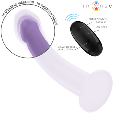 G-Punkt-Vibrator Eddie 10 Vibrationen Lila Fernbedienung 17,5 x 4 cm