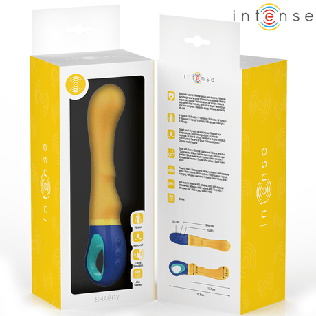 G-Punkt-Vibrator Intensiv Shaggy Gelber g-Spot