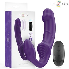 G-Punkt-Vibrator Jill Doppelvibrator Lila Fernbedienung 20 x 3 cm