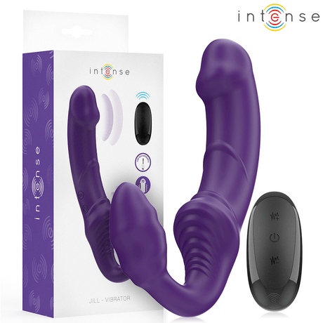 G-Punkt-Vibrator Jill Doppelvibrator Lila Fernbedienung 20 x 3 cm