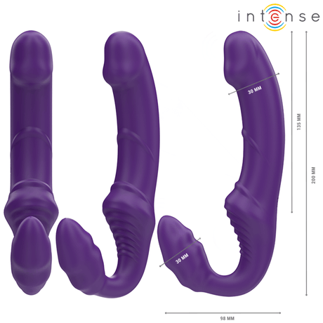 G-Punkt-Vibrator Jill Doppelvibrator Lila Fernbedienung 20 x 3 cm