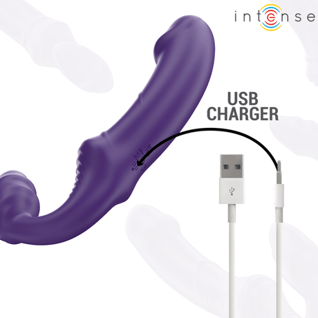 G-Punkt-Vibrator Jill Doppelvibrator Lila Fernbedienung 20 x 3 cm