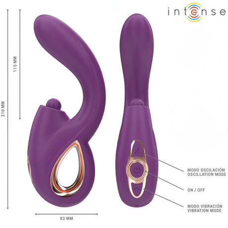 G-Punkt-Vibrator Lali Multifunktions- Tapping & Stoss & Vibration Lila
