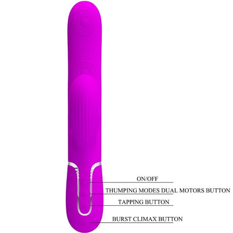 G-Punkt-Vibrator Perlita Multifunktions-3-in-1-g-Spot- Violett