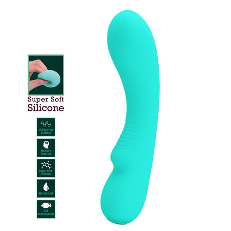 G-Punkt-Vibrator Prescott Wiederaufladbarer Aqua Green 19 x 4 cm