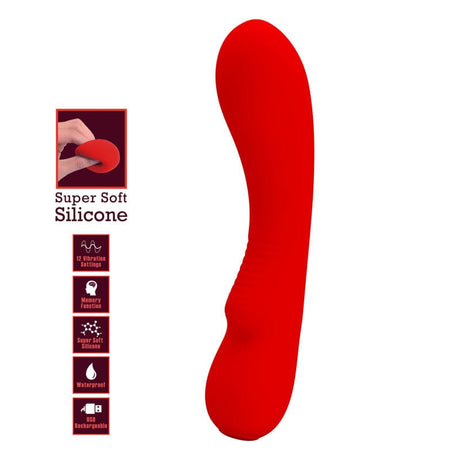 G-Punkt-Vibrator Prescott Wiederaufladbarer Rot 19 x 4 cm