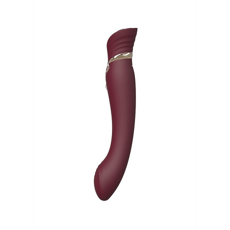 G-Punkt-Vibrator Queen mit Luftdruckstimulator Rot 11,5 x 3,5 cm – Ansicht 3