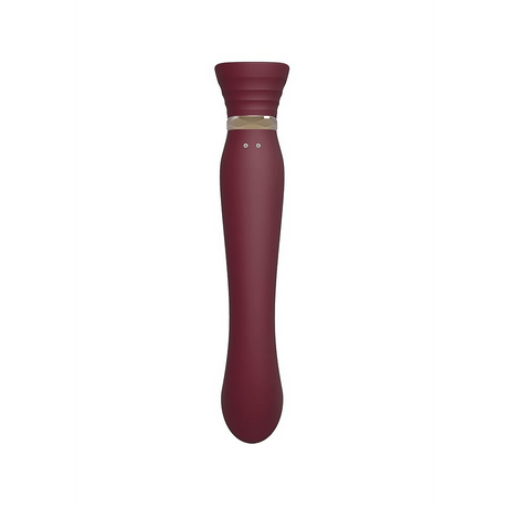 G-Punkt-Vibrator Queen mit Luftdruckstimulator Rot 11,5 x 3,5 cm – Ansicht 4