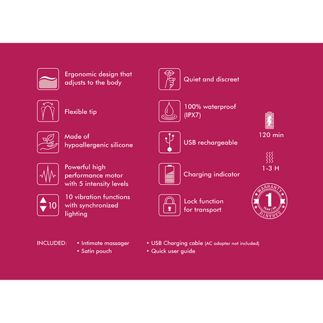 G-Punkt-Vibrator Shunga Soyo Pink 11 x Ø 3,7 cm – Ansicht 7