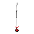 Gerte Ouch herzförmig aus PU-Leder Schwarz-Rot 47 x 7,5 cm