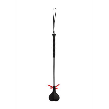 Gerte Ouch herzförmig aus PU-Leder Schwarz-Rot 47 x 7,5 cm – Ansicht 2