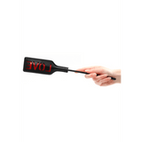 Gerte Ouch mit Aufdruck „Love“ aus PU-Leder Schwarz 31,5 x 5 cm – Ansicht 4