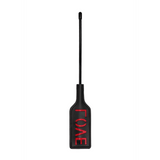 Gerte Ouch mit Aufdruck „Love“ aus PU-Leder Schwarz 31,5 x 5 cm