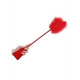 Gerte Ouch mit Federpuschel Rot 47 x 6,5 cm – Ansicht 3