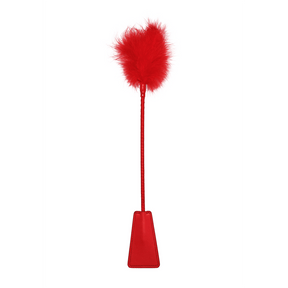 Gerte Ouch mit Federpuschel Rot 47 x 6,5 cm