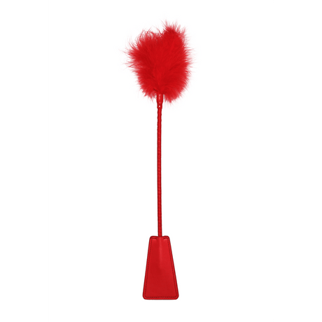 Gerte Ouch mit Federpuschel Rot 47 x 6,5 cm