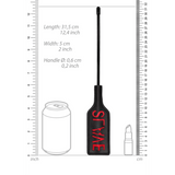 Gerte Ouch mit Aufdruck „Slave“ aus PU-Leder Schwarz 31,5 x 5 cm – Ansicht 3