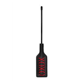 Gerte Ouch mit Aufdruck „XOXO“ aus PU-Leder Schwarz 31,5 x 5 cm