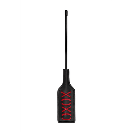 Gerte Ouch mit Aufdruck „XOXO“ aus PU-Leder Schwarz 31,5 x 5 cm