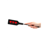 Gerte Ouch mit Herzausschnitten aus PU-Leder Schwarz 31,5 x 5 cm – Ansicht 4