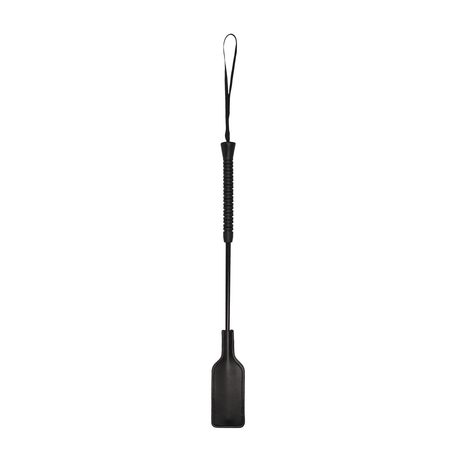 Gerte Ouch mit Aufdruck „Slut“ lang aus PU-Leder Schwarz 47 x 5,5 cm – Ansicht 2