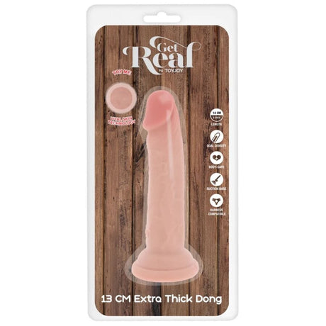 Get Real - Deluxe Dicker Doppeldichter TPE-Pendiges, 13 cm