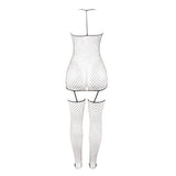 Glänzender Netz-Bodystocking Einheitsgröße – Ansicht 6