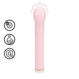 Glas-Vibrator birnenförmig Pink 18 x 2,5 cm