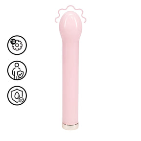 Glas-Vibrator birnenförmig Pink 18 x 2,5 cm