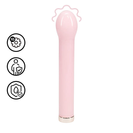 Glas-Vibrator birnenförmig Pink 18 x 2,5 cm