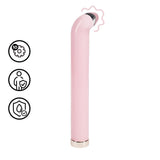 Glas-Vibrator für den G-Punkt Pink 18 x 2,5 cm