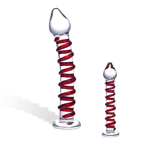 Glasdildo Curl 21 x 4,5 cm