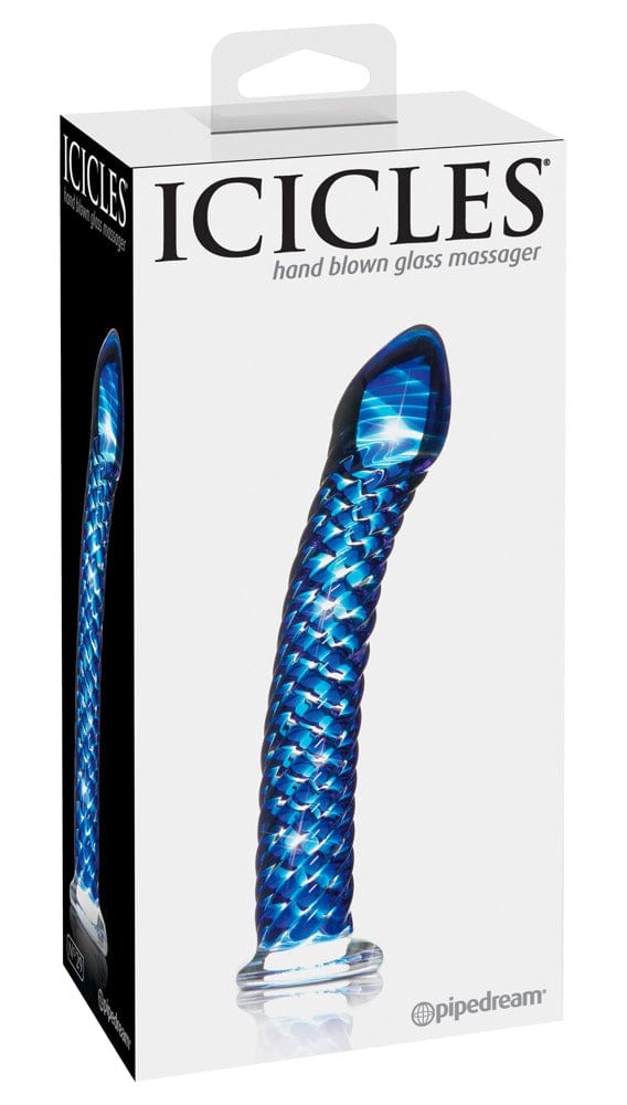 Glasdildo Icicles No. 29 Blue