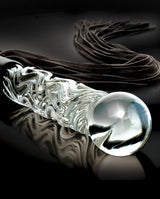 Glasdildo Icicles No. 38 Clear/Blue