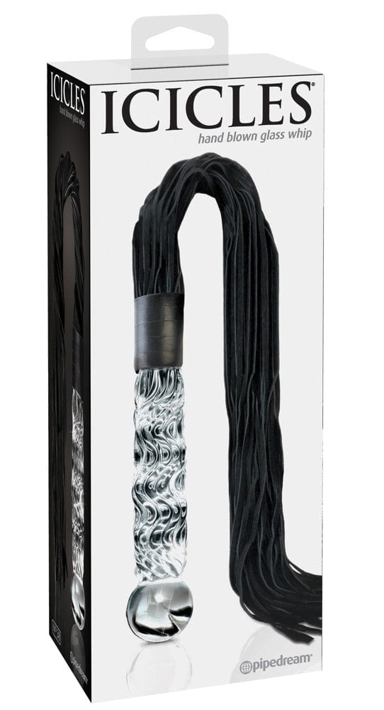Glasdildo Icicles No. 38 Clear/Blue