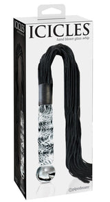 Glasdildo Icicles No. 38 Clear/Blue