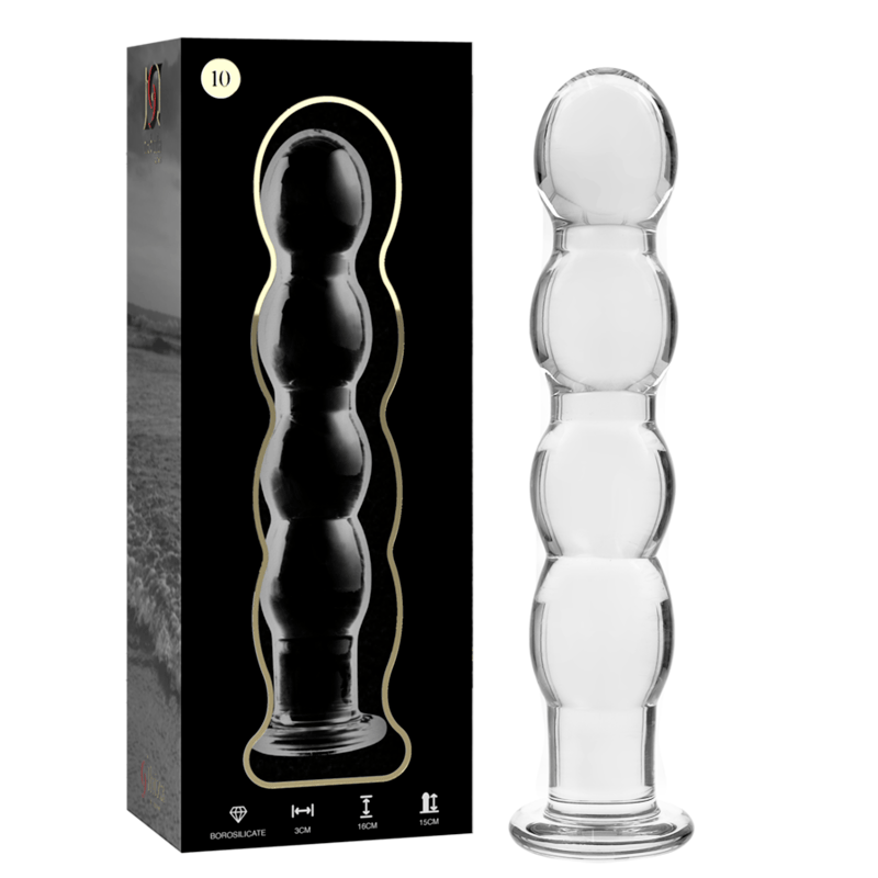 Glasdildo Modell 10 Transparent 16,5 cm