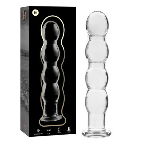 Glasdildo Modell 10 Transparent 16,5 cm